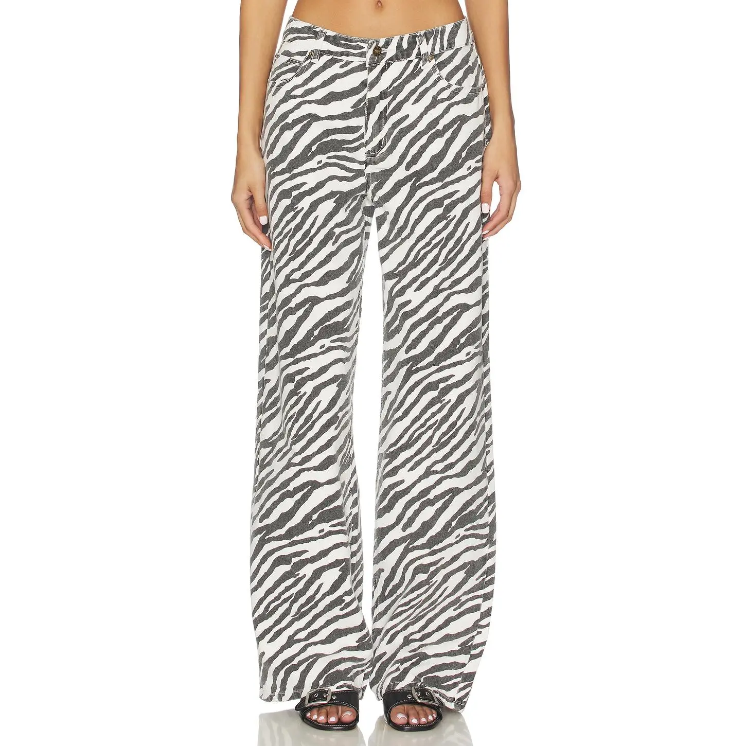 LIONESS Top Model Jeans in Zebra