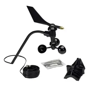 Davis Anemometer, Stainless Steel Model for Vantage Pro2 & Vantage Pro, 40' (12m) Cable, Hurricane-Force Winds Compatible, Long Life Design