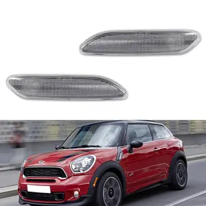 2pcs For Mini Cooper Countryman 2012 2013 2014 2015 2016 2017 R60 R61 Side Marker lamps Light Clear Lens,Replace OEM 63-13-9-802-569, 63-13-9-802-570