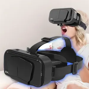 Adjustable 3D Virtual Reality Headset for iPhone and Android – High-definition virtual reality glasses with a large screen, no power required – An ideal gift for holidays, birthdays, and family entertainment, featuring a comfortable nose pad and a secure