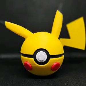 3d Printed Pikachu Pokémon ball