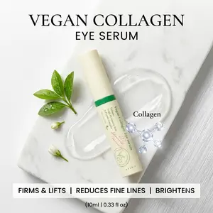 AXIS-Y Vegan Collagen Eye Serum - KoreanSkin Care with Triple Hyaluronic Acid &Peptide Collagen Serum for Improving SkinElasticity, Reduce Fine Lines & Dark Circles (0.33fl oz|10ml)