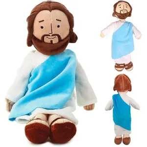 13" My Friend Jesus Soft Cuddly Plush Doll, memory Faith Companion Gift for Graduation, Easter, Baptism, First Communion & Confirmation for Grandchildren keepsake