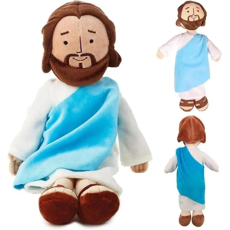 13" My Friend Jesus Soft Cuddly Plush Doll, memory Faith Companion Gift for Graduation, Easter, Baptism, First Communion & Confirmation for Grandchildren keepsake, Jesus Plush Doll, Ultra Soft