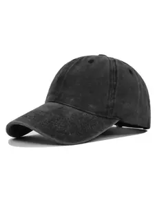 Vintage Simple Baseball Cap, Casual Outfits Cap, Curved Brim, Adjustable Sun Protection Hat for Women & Men for Daily Clothing Decor, Party, Minimalist Aesthetic Hat Gift for Him & Her