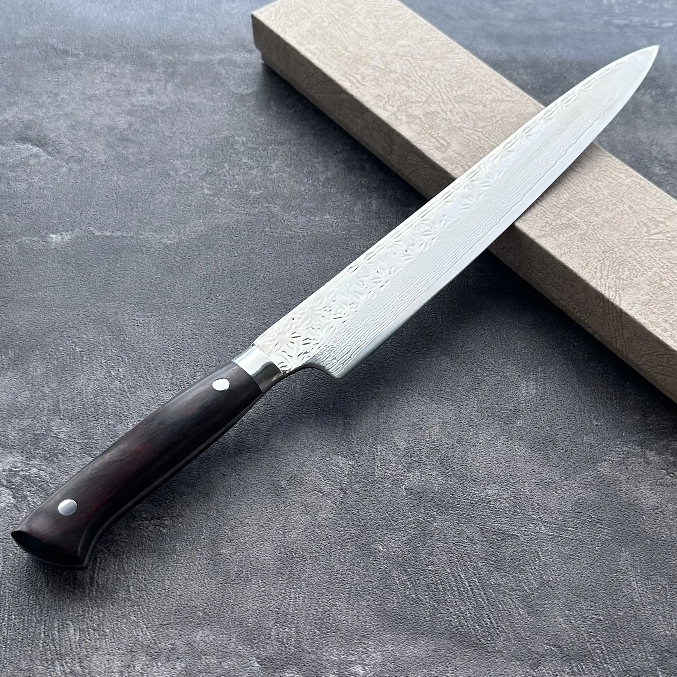W61F Steel  12“ Blade Damascus Chef Knife Sushi Knife High-end Professional Knife, Knives, Damascus Steel