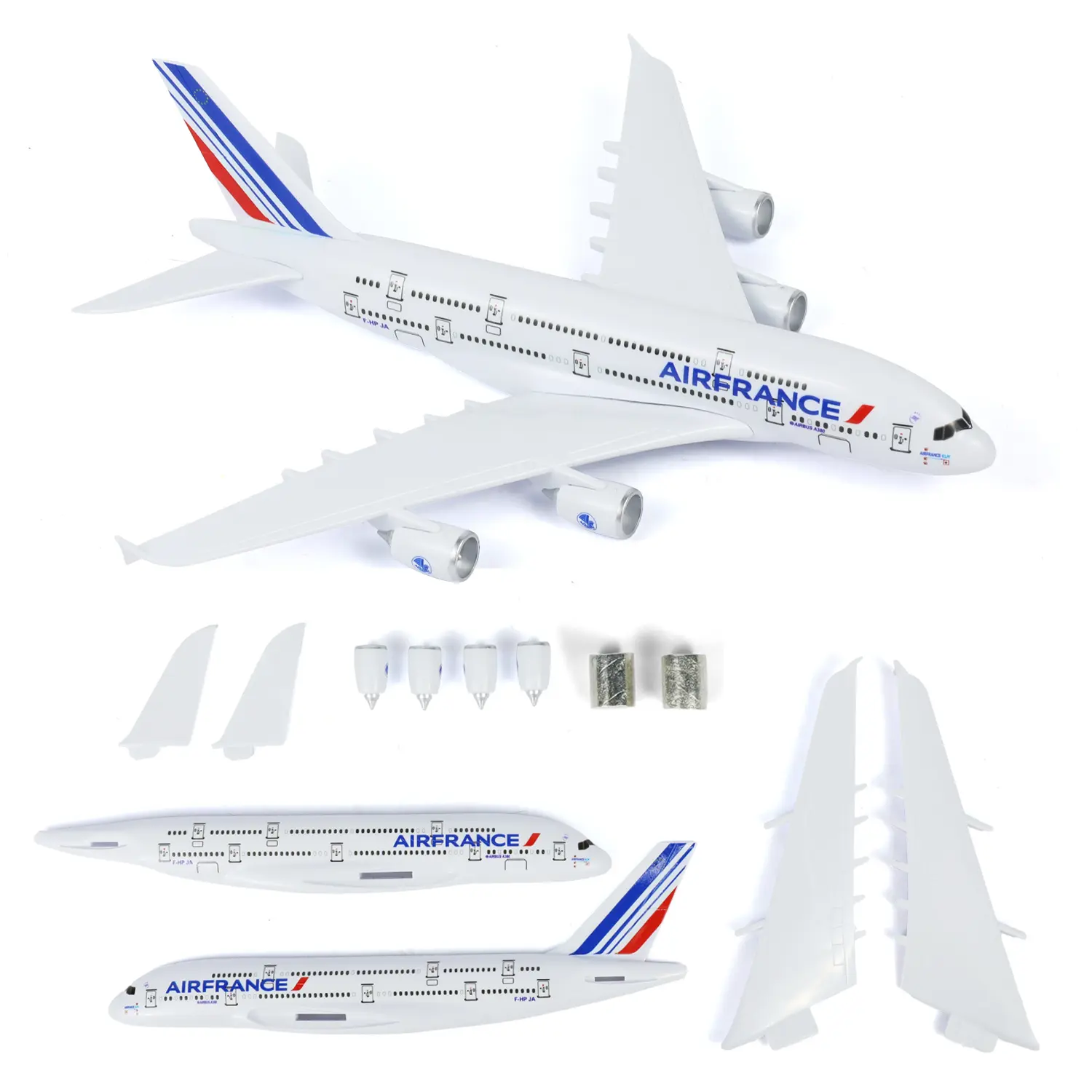 A380 Plane Model Kit for Aviation Fans, 1:280 Plastic Assembly Aircraft with Stand for Collectors and Gifts