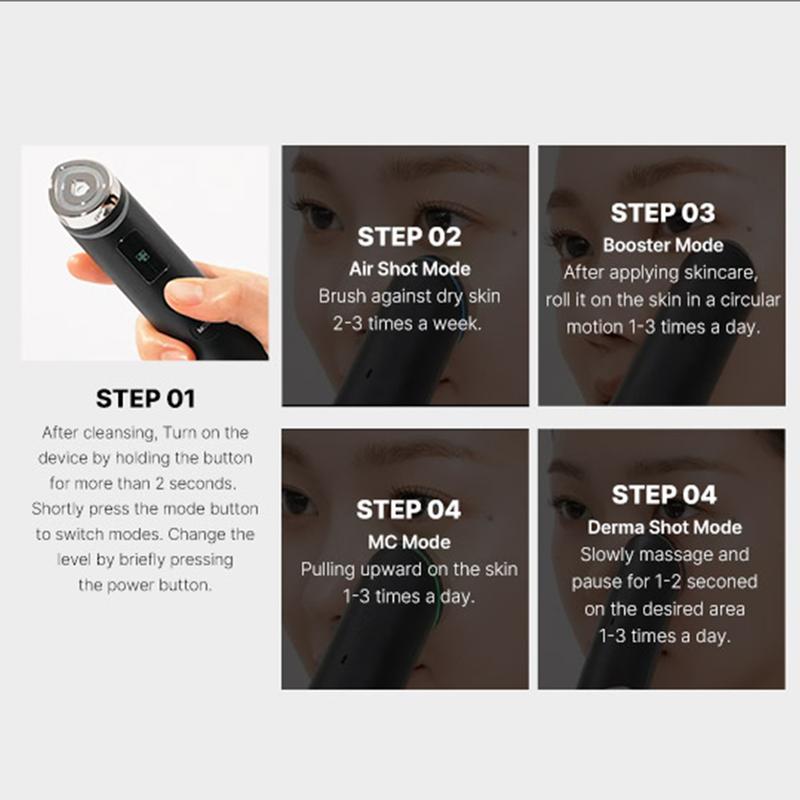 [medicube] AGE-R Booster Pro -  PINK (New) / Black ㅣKbeauty Viral Glass Glow Device for Glowy Glass Skin Facial Comfort