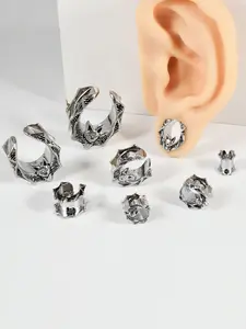 Copper Silver Color U Shaped Ear Tunnel Plugs, Expanding Bat Ear Gauge Earrings, Body Piercing Jewelry 8mm-25mm, Stretchers