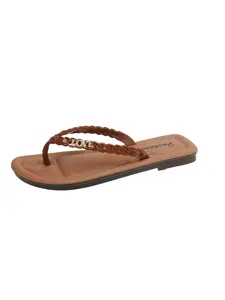 Beach Vacation Woven Sandals with Love Letter Soft Non-Slip Sole, Casual Lightweight Comfortable Slip-On for Indoor Pool Beach