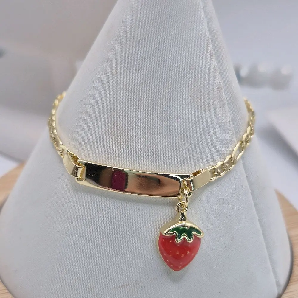 kids bracelet plated gold 14k