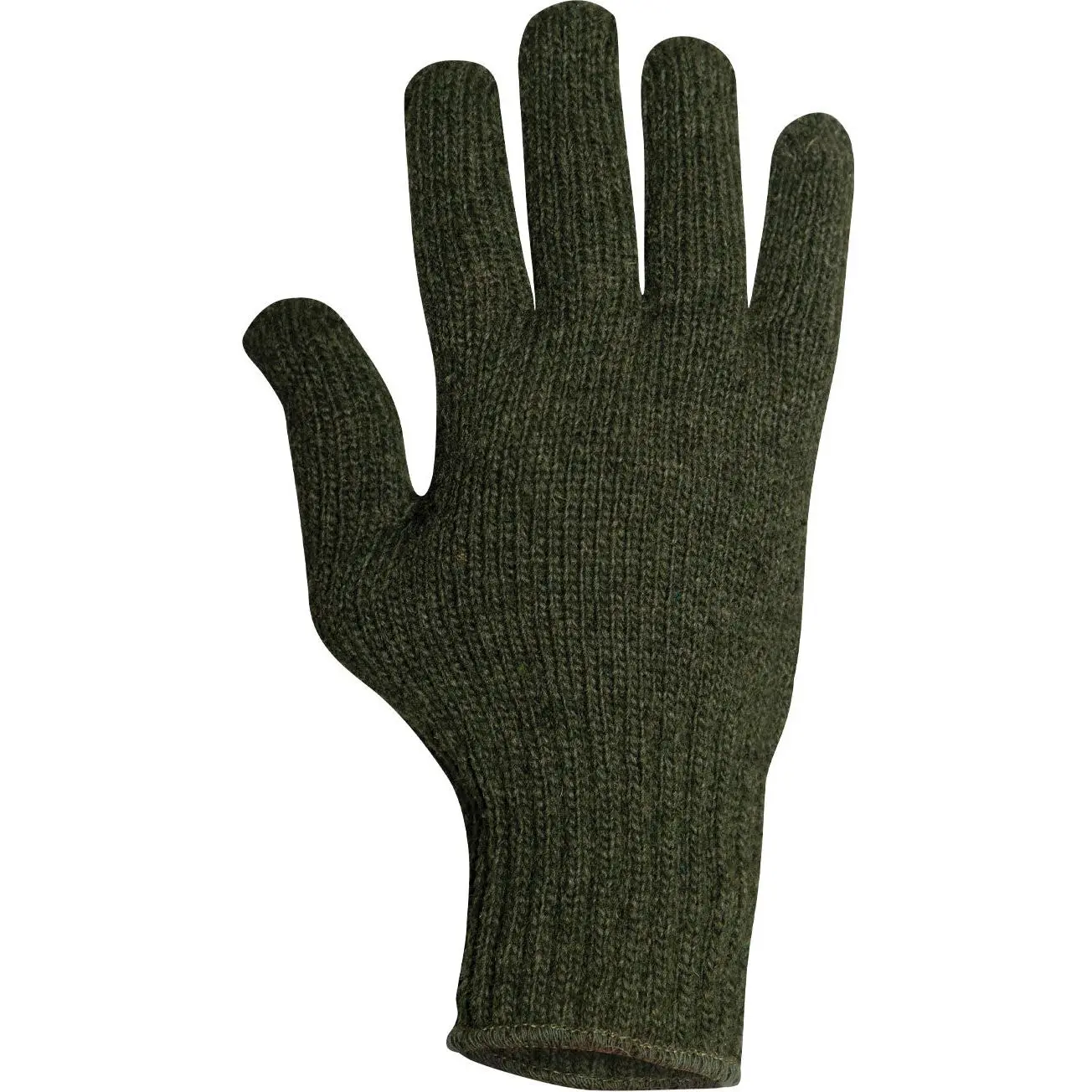 Olive Drab Wool Glove Liners - Unstamped Olive Drab Wool Glove Liners - Unstamped