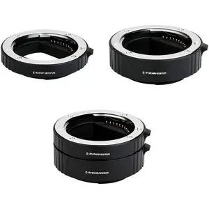 E Mount Auto Focus Macro Extension Tube Set for  ZV-E10 II A6000 A6100 A6300 A6400 A6500 A6600 A6700 ZV-E1 A1 A7CR A7C II A7IV A7III A7II A7RV IV A7R III II A7S III II A7S A9 II III & More