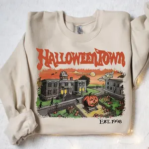 Halloween Town Est 1998 Sweatshirt, Halloween Town University, Retro Halloween Town Sweatshirt, Fall Sweatshirt, Halloween Sweatshirt, Unisex Classic T-Shirts in All Sizes All Color for Women for Men
