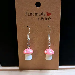 Dainty Mushroom Earrings