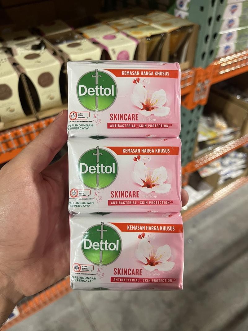 Dettol Skincare Antibacterial Soap Bar, 3.5oz (100g) (Pack of 6) Body Care Body Wash Comfort Cleanser