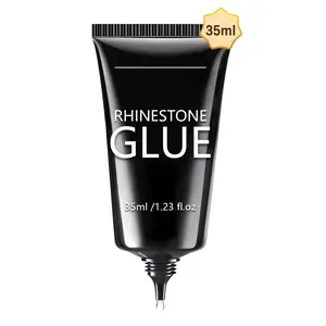 Super Strong UV Cured Nail Glue for Rhinestones, Flat Back Gems & Diamonds | Professional Adhesive for Nail Art, Long Lasting & Non-Falling Hold for Salon & DIY Manicures