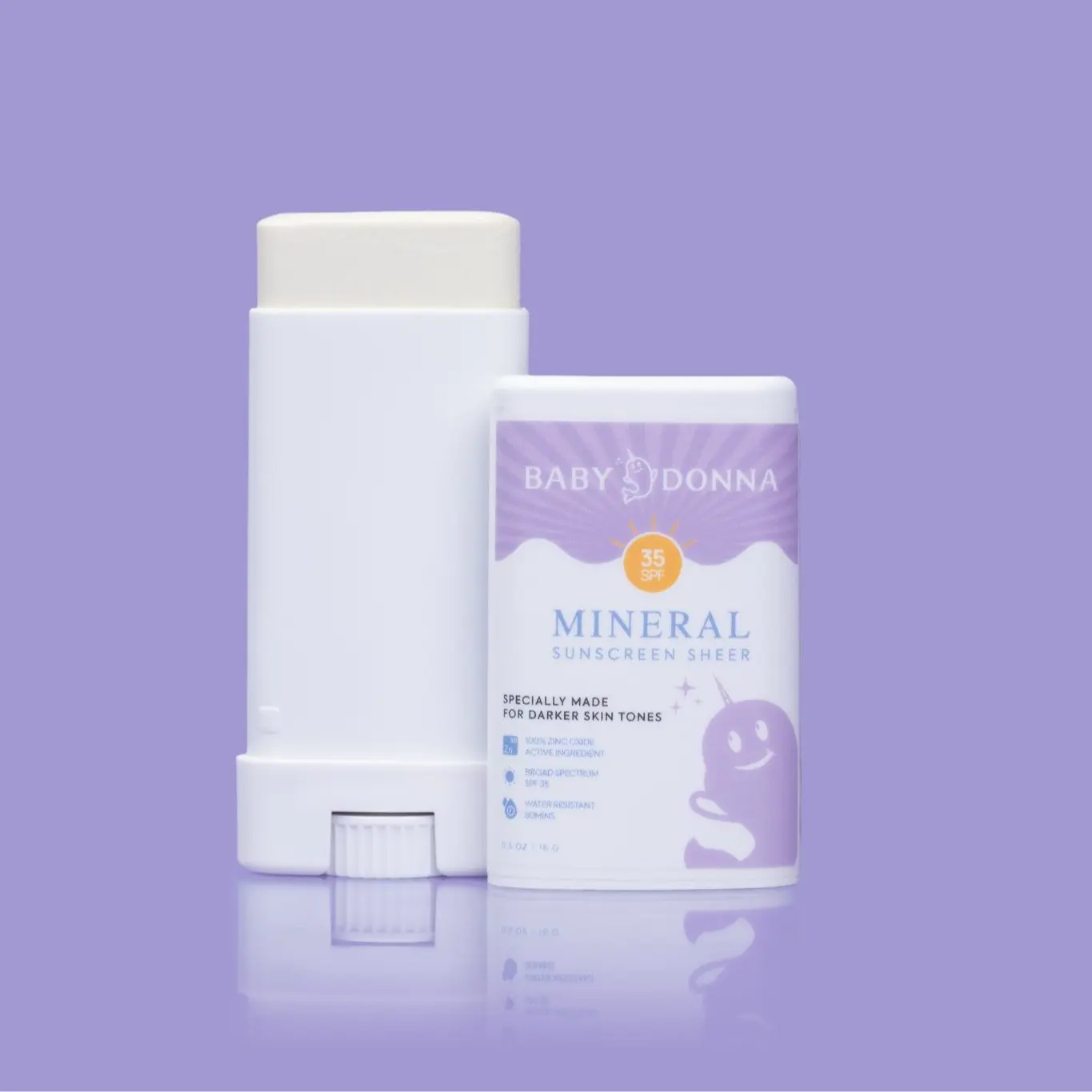 BabyDonna Mineral Sheer Sunscreen  Skin SPF 35  Blends Into Darker Skin Tones All Skin Types Skincare Facial
