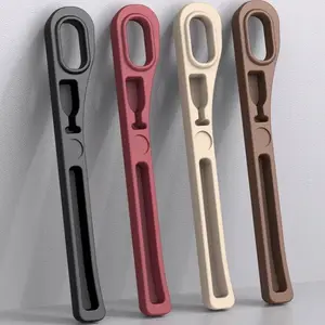 Set of 2 Upgraded Car Seat Gap Fillers - Universal for Most Car Models, Available in Black, Wine & Brown, Includes Elastic Strip for Enhanced Safety