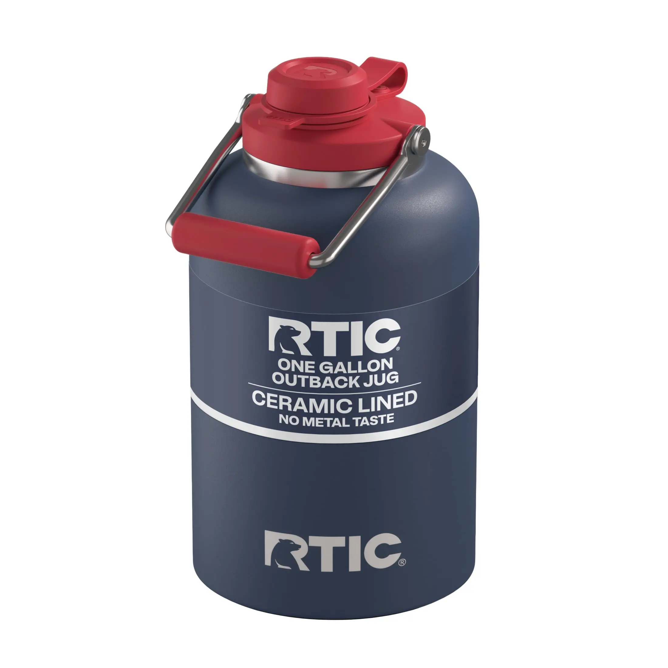RTIC 1 Gal Ceramic-Lined Insulated Outback Water Bottle Jug - Leak-Proof Drinkware Flask
