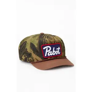 PacSun Men's Pabst Blue Ribbon Camo Snapback Hat