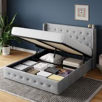 Light Grey-Button-Tufted Design