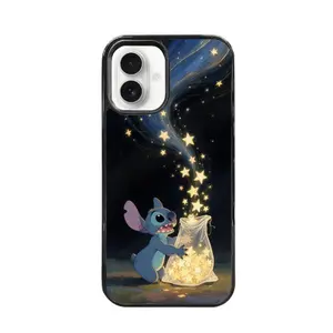 Disney Stitch Starry Night Mobile Phone Case for Kids & Collectors Fun Stitch Theme Snug Fit Aesthetic Design with Charming Starry Night Design