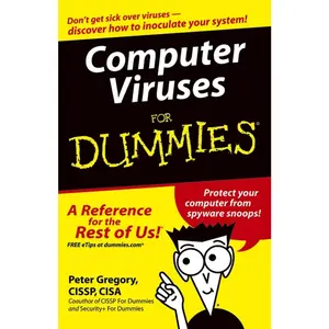 USED-Computer Viruses for Dummies by Gregory, Peter H. (Paperback)