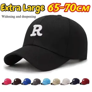 60-65cm 65-70cm Big Head Baseball Cap for Men Cotton Outdoor Sport Snap Back Cap Dad Hats R Lette Large Size Deepen Trucker Cap