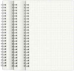 RETTACY Dotted Journal Notebook, 1-Pack, 160 Pages per Pack, A5 Medium Size (5.7'' × 8.3''), 100 GSM Thick Paper, Spiral-bound, Flexible Plastic Cover, for Journaling, Planning, Tracking