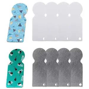 20Pcs/Lot Sublimation Blanks Stainless Steel Shopping Cart Coin Keychain Trolley Token Metal Shopping Token Ring