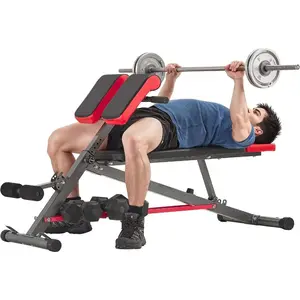 VEVOR Multi-Functional Weight Bench for Full Body Workout, Roman Chair Hyperextension Bench, Adjustable Foldable Equipment for Back Arm Core Ab Workout, Sit Up Exercise Machine for Home GymVEVOR Super Brand Day