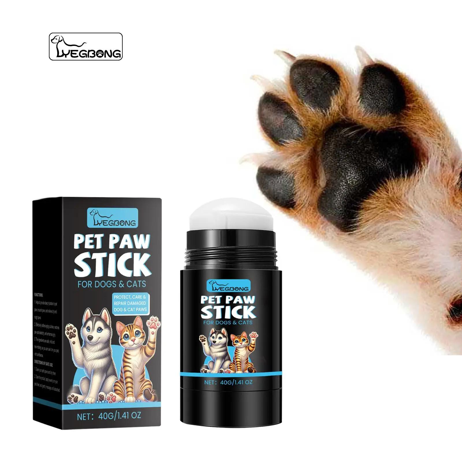 Pet Paw Care Roll-on Stick, Moisturizing Pet Paw Care Stick, Nourishing Pet Paw Care Supplies, Pet Supplies for Cats & Dogs, Christmas Gift