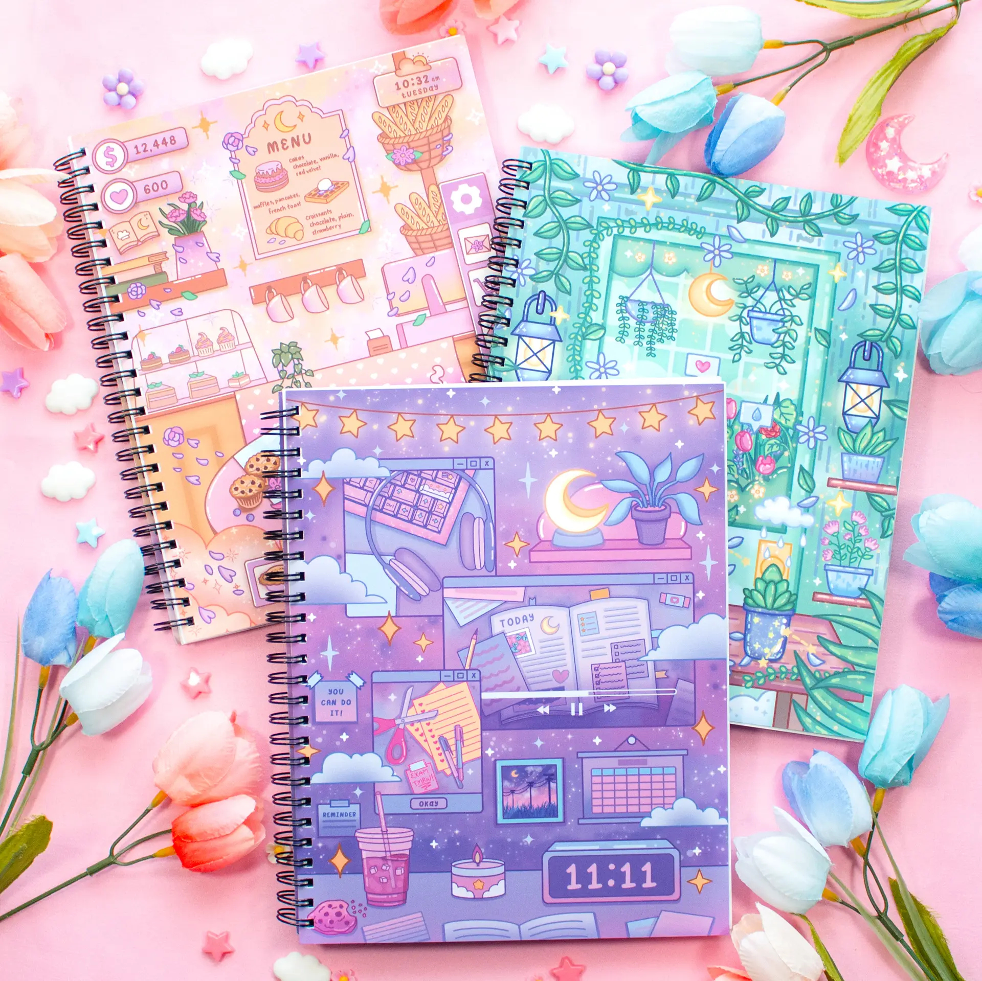 Spiral Lined Notebook - 7x9 inches, 120 Lined Pages