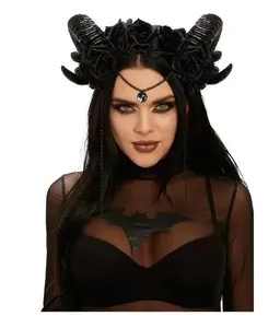 Ram Horns Headband - Chain - Jewel - Costume Accessories - One Size - 2 Colors