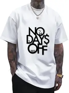 "NO DAYS OFF" Motivational Graphic T-shirt | Hustle Streetwear Tee