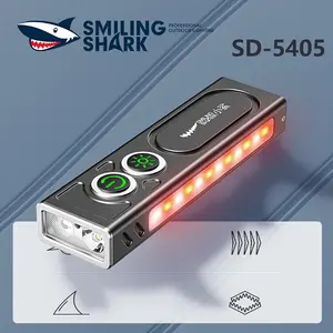 【SD-5405】SmilingShark Magnetic Torch Light Super Bright Green Pointer UV Detection Flashlight with COB Side Light Flashlight 6Modes