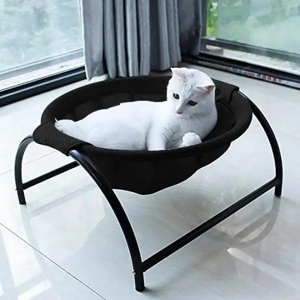 Cat Bed Dog Bed Pet Hammock Bed Cat Sleeping Cat Supplies Pet Supplies Whole Wash Stable, Detachable & Breathable Easy Assembly Indoors Outdoors, 16.9 in x 16.9 in x 9.5 in