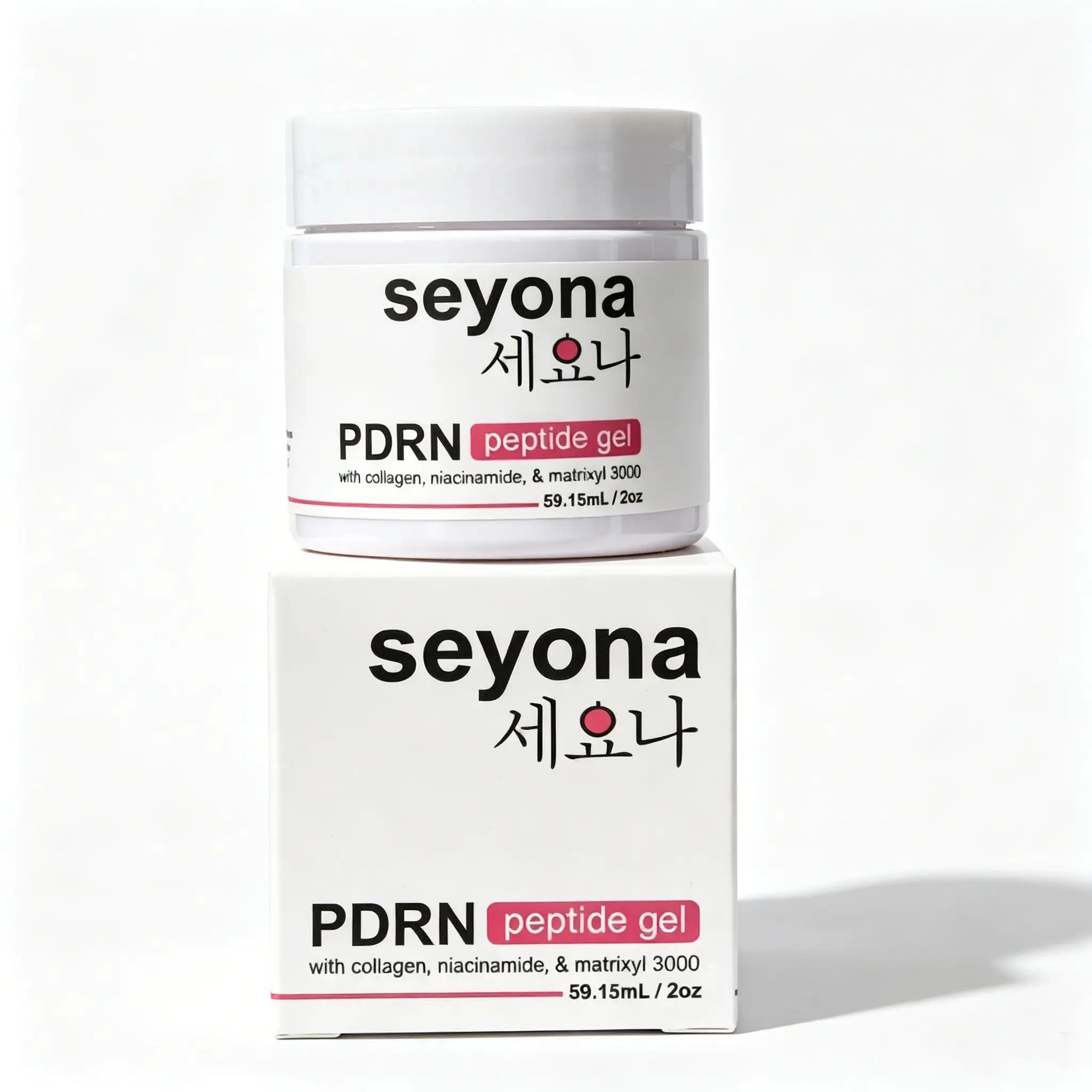 PDRN Peptide Collagen Gel Cream with Niacinamide - Lightweight Jelly Moisturizer, Hydrating & Smoothing Daily Skincare for Glowing Skin, Seyona