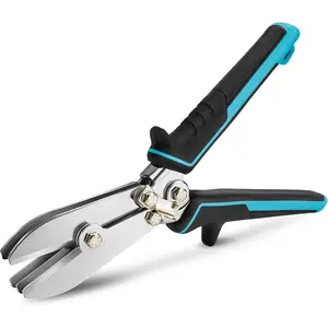 5-Blade Sheet Metal Crimper, Duct Crimping Tool for 22-28 Gauge Galvanized Steel and Stainless Steel, Crimper for HVAC Ductwork, Stove Pipes