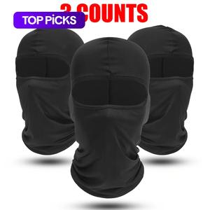 balaclava face mask, 3 counts/set breathable full face mask for cycling motorcycle hiking, motorcycle helmet liner, outdoor sports accessories for men & women, glo gang ski mask, gifts for him, protective gear