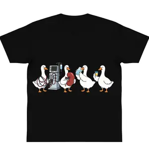 oversize cotton Nephrology Goose T-Shirts Dialysis Funny Medical graphic tees Kidney Doctor Nurse classic Gift y2k fashion Streetwear Casual Top Trending