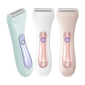 Women's Rechargeable Electric Shaver & Bikini Trimmer, IPX7 Waterproof Wet/Dry Use, Lightweight Hair Removal Tool for Legs, Body, Bikini Area