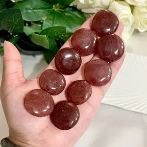 Mini Strawberry Quartz Flatstone