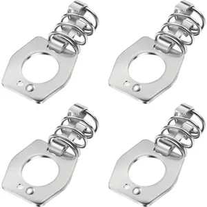 4 Pieces Metal Cam Lock Water Heater Door Latch for RV Camper Hot Water Heater Cover, Silver