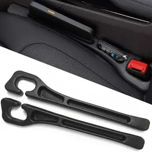 No Drop Seat Guard, Car Seat Side Gap Filler Organizer,Car Seat Gap Organizer for Prevent Falling,Essential Car Accessories Car Side Seat Gap Filler Between Seat and Console (Black)