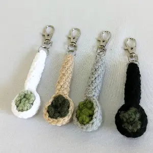 Crochet Herb Pipe Keychain/fun keychain/collectible keychain/handmade
