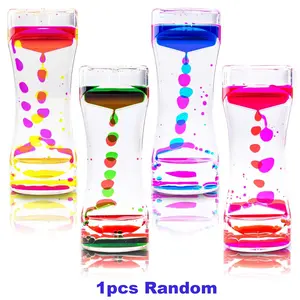 Liquid Motion Bubbler Timer for Calming Sensory Needs, Random Color Selection, Perfect Novelty Gift Idea, Unique Design for Relaxation, Stress Relief Gadgets, Stress Relief Decoration