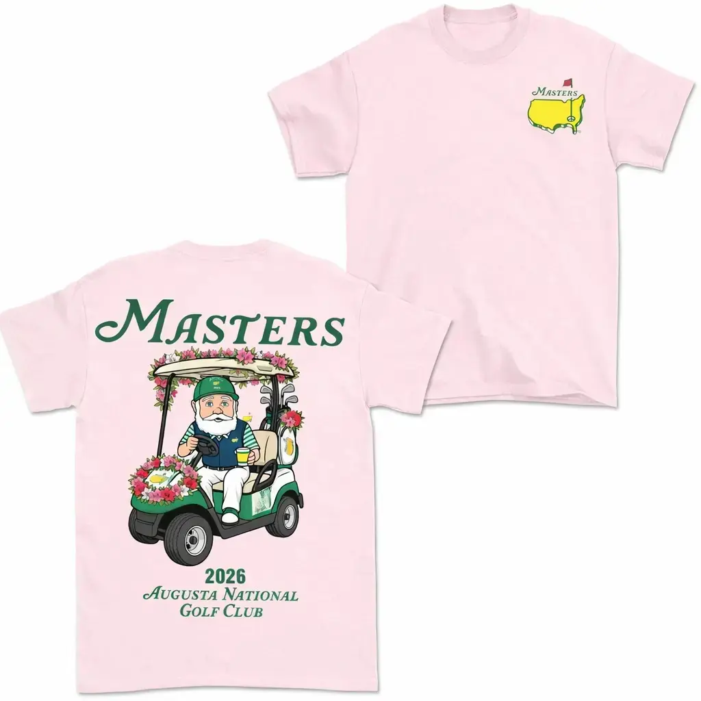 Masters Golf 2026 T-Shirt, Augusta National Gnome Golf Cart