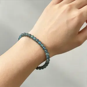 Natural Labradorite 4mm Beaded Bracelet Transformation Intuition Third Eye Crystal Flash Blue Gold Gemstone Jewelry Gifts